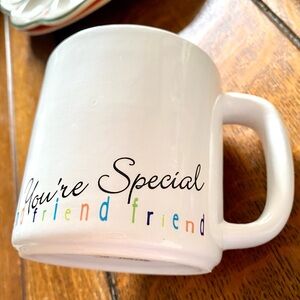 You’re Special-Friend Mug by Russ, Made in Philippines. Vintage Orange inside EC
